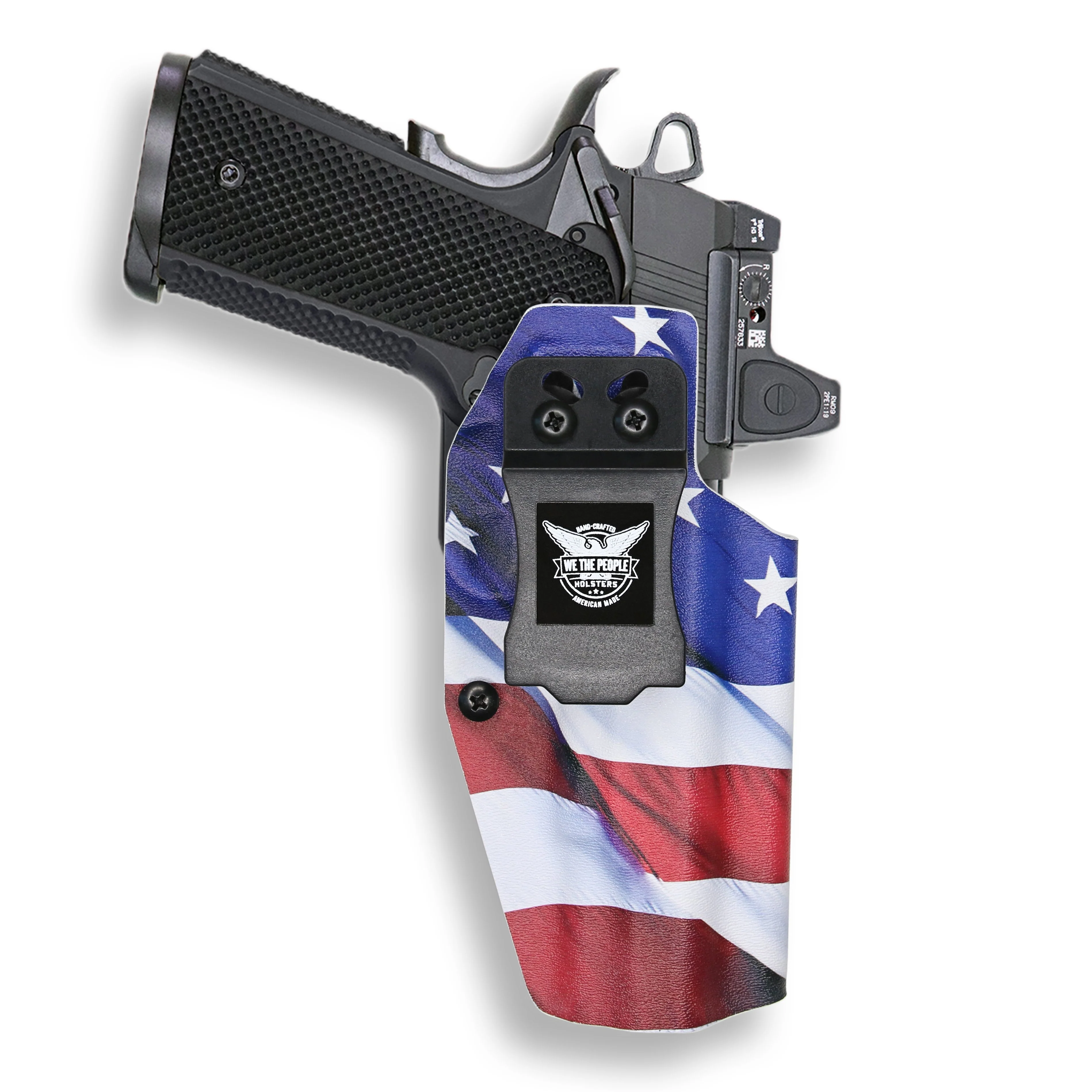 Springfield 1911 5" 45ACP No Rail Only Red Dot Optic Cut IWB Holster - Image 9