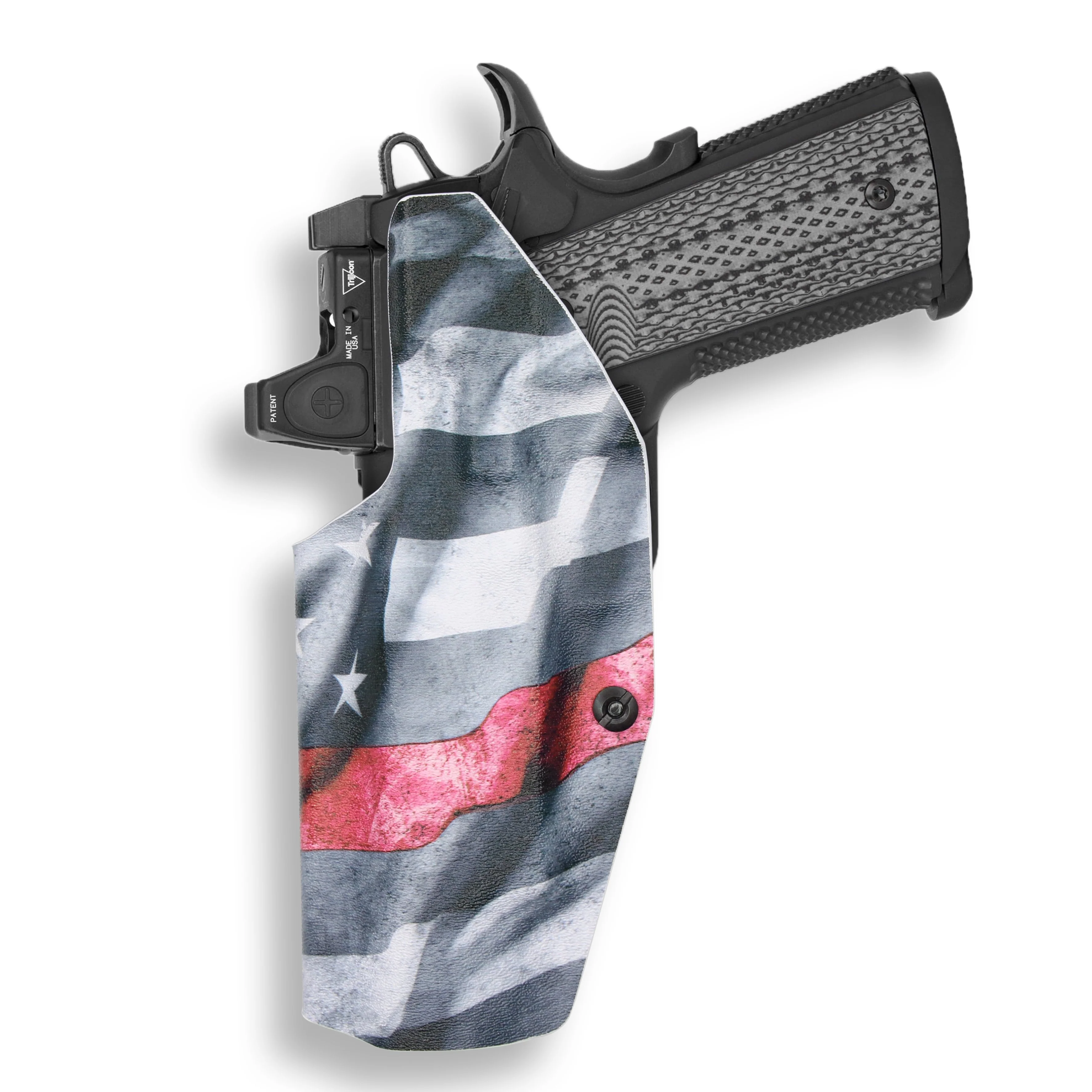 Springfield 1911 5" 45ACP with Rail Only Red Dot Optic Cut IWB Holster - Image 15