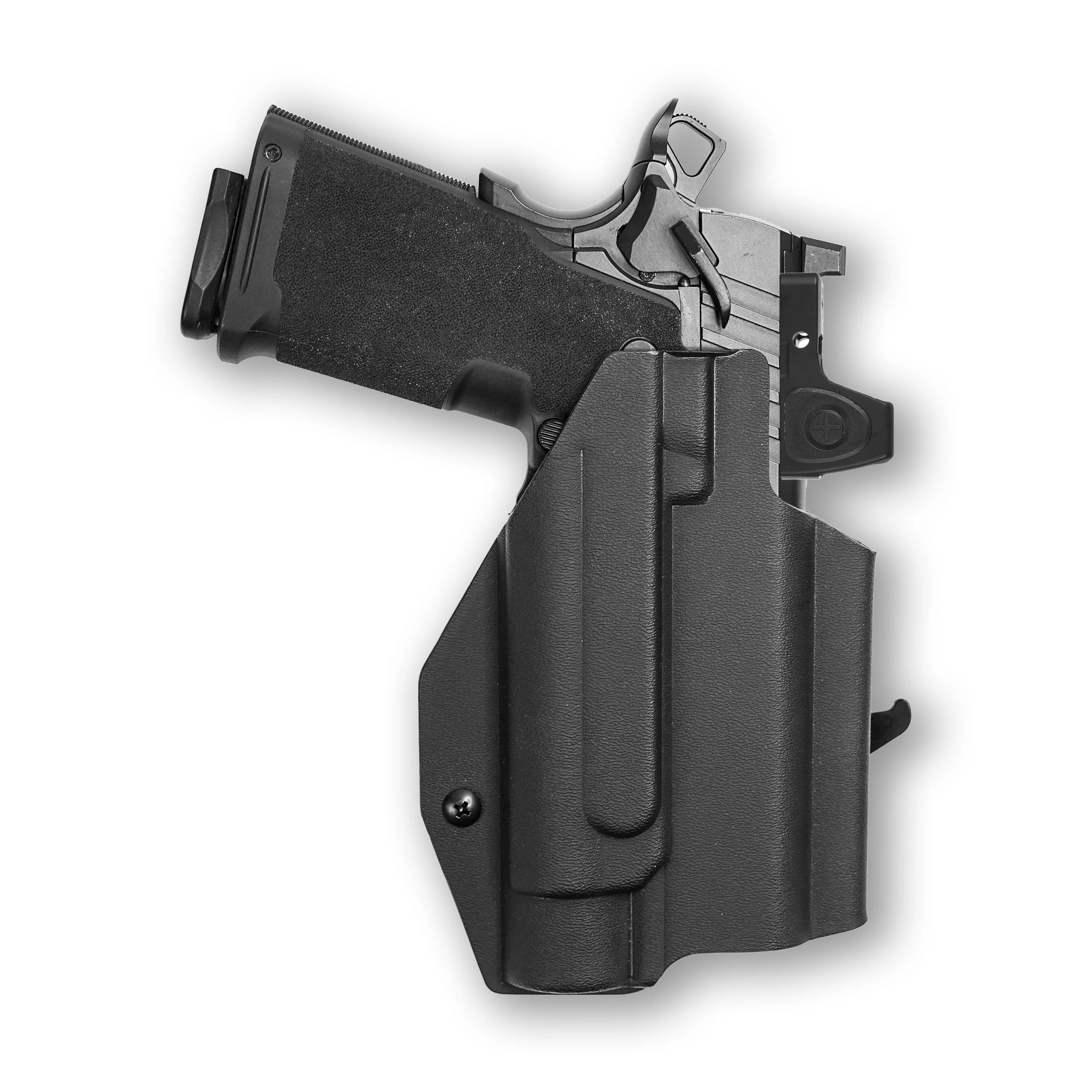 Springfield 1911 DS Prodigy AOS 4.25" with Streamlight TLR-1/1S/HL Light Red Dot Optic Cut OWB Holster