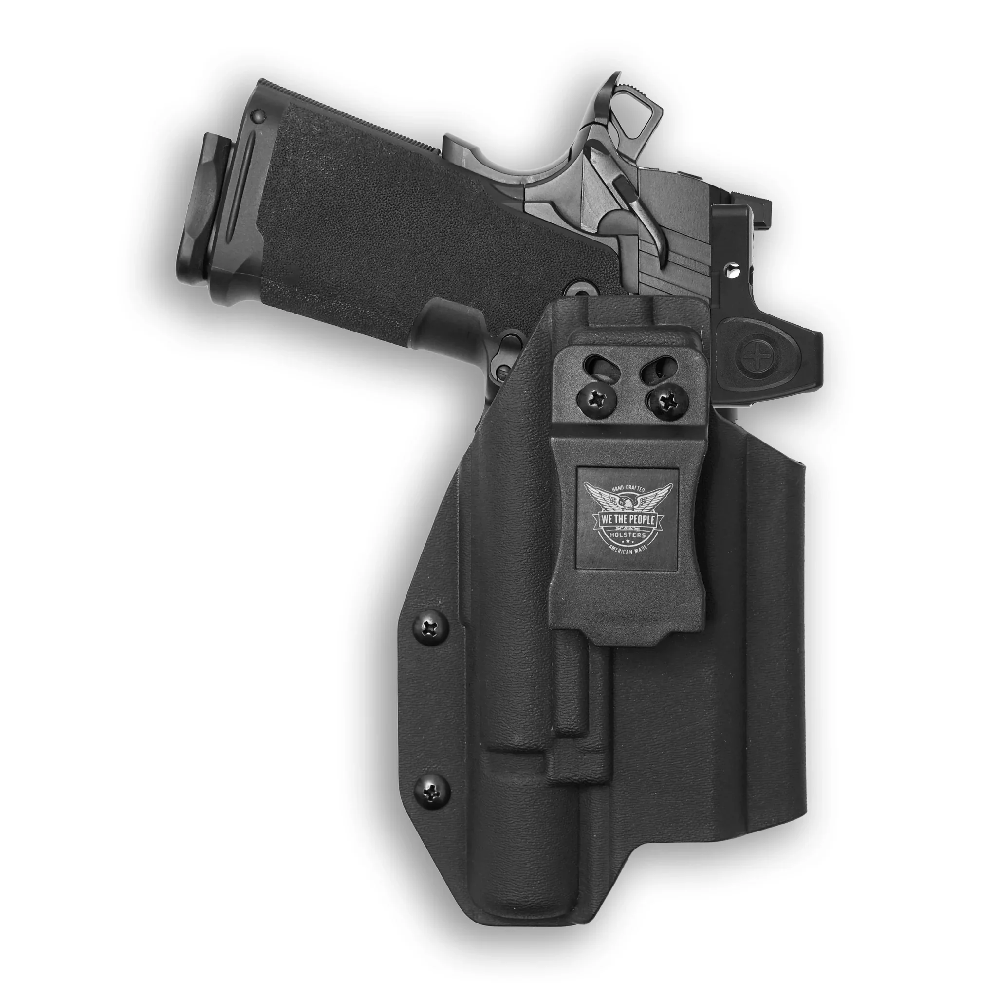 Springfield 1911 DS Prodigy AOS 4.25" with Surefire X300U-A Light Red Dot Optic Cut IWB Holster