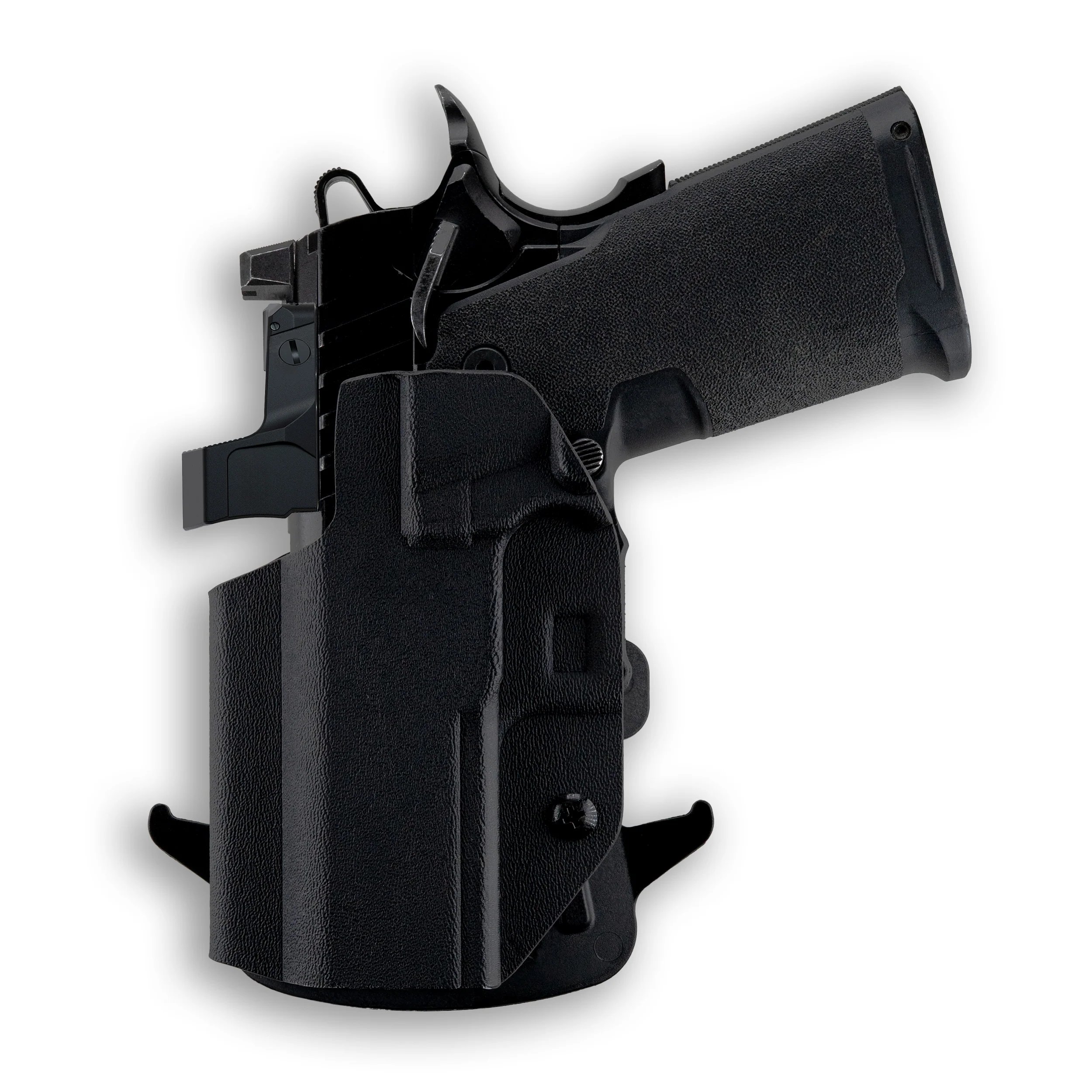 Springfield 1911 DS Prodigy Comp AOS 3.5" Red Dot Optic Cut OWB Holster - Image 3