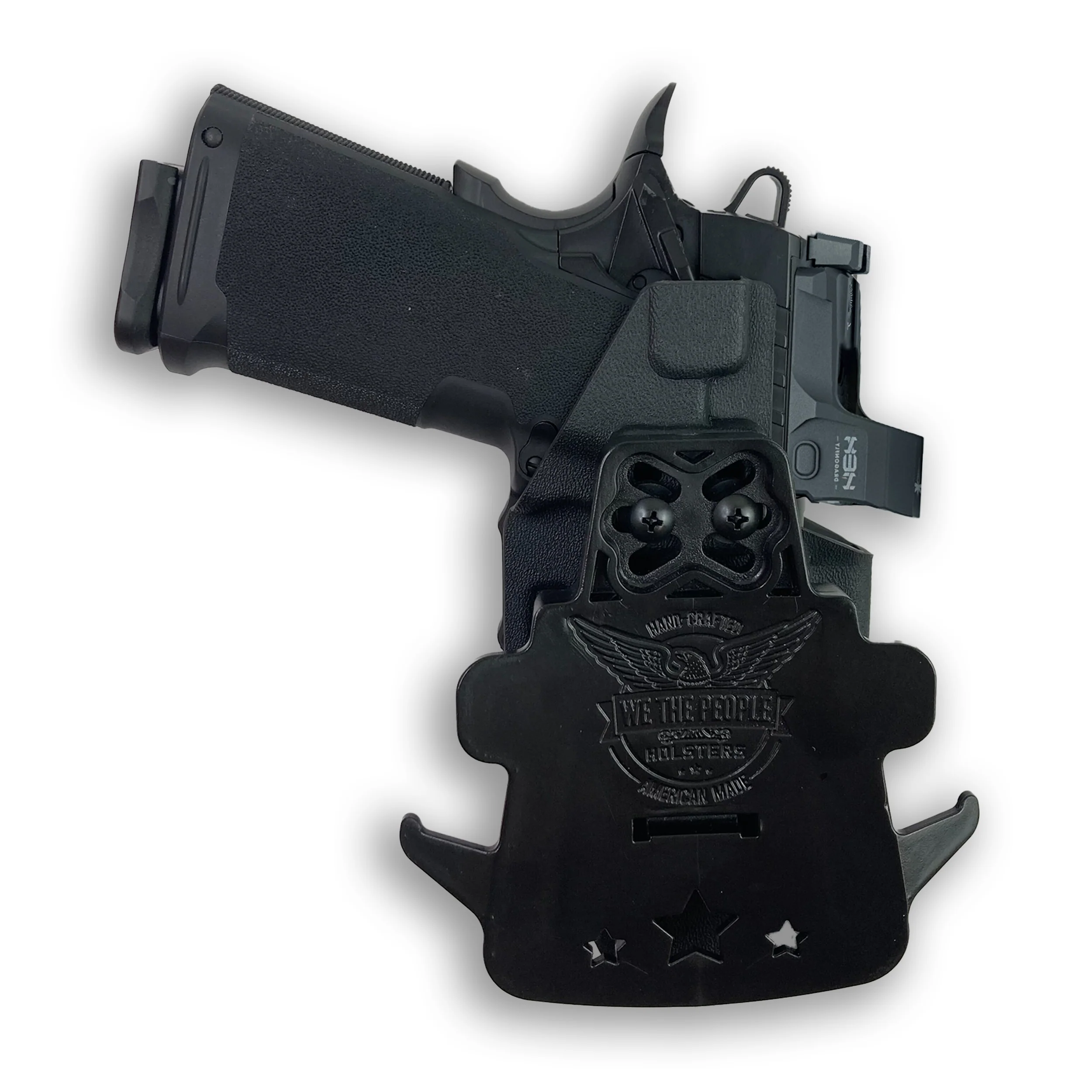 Springfield 1911 DS Prodigy Comp AOS 4.25" Red Dot Optic Cut OWB Holster - Image 4