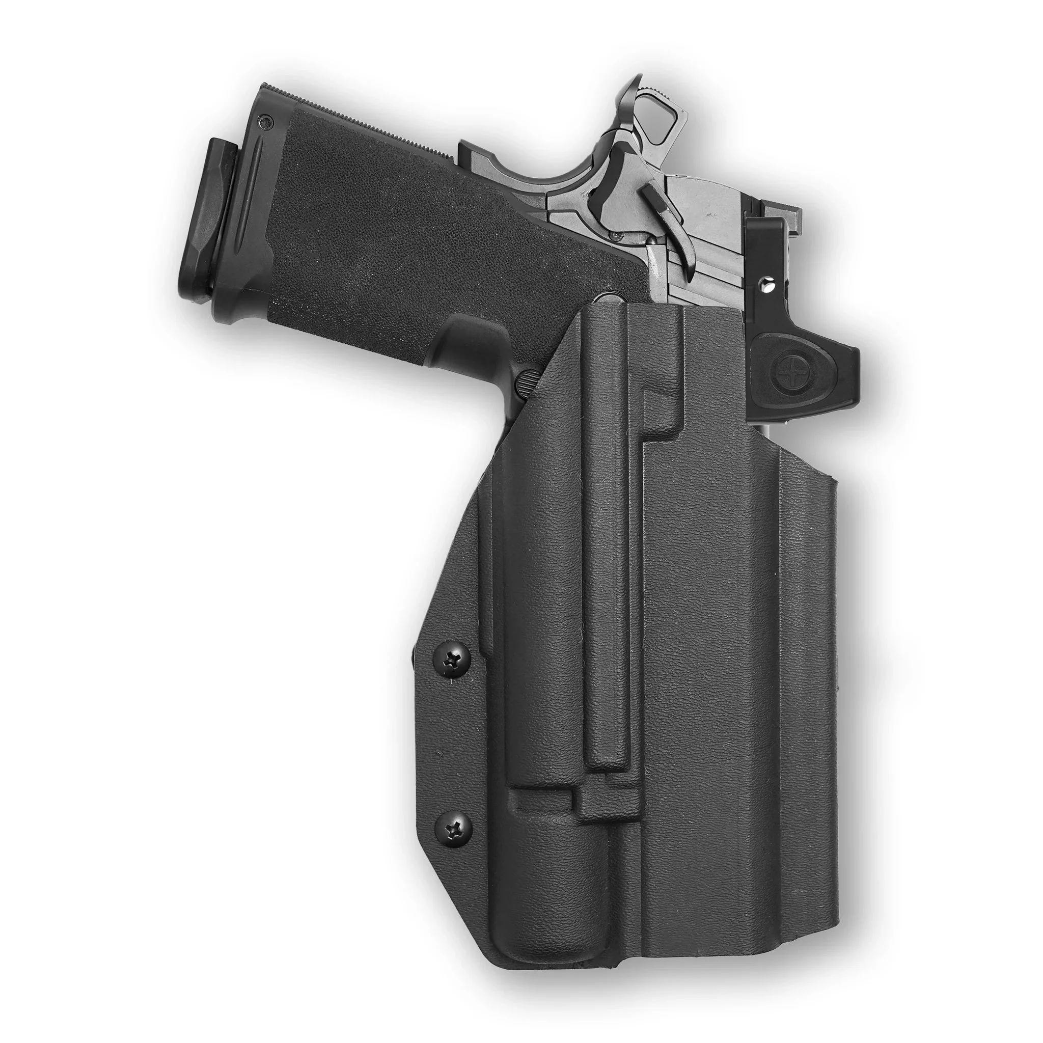 Springfield 1911 DS Prodigy Comp AOS 5" with Surefire X300U-A Light Red Dot Optic Cut OWB Holster