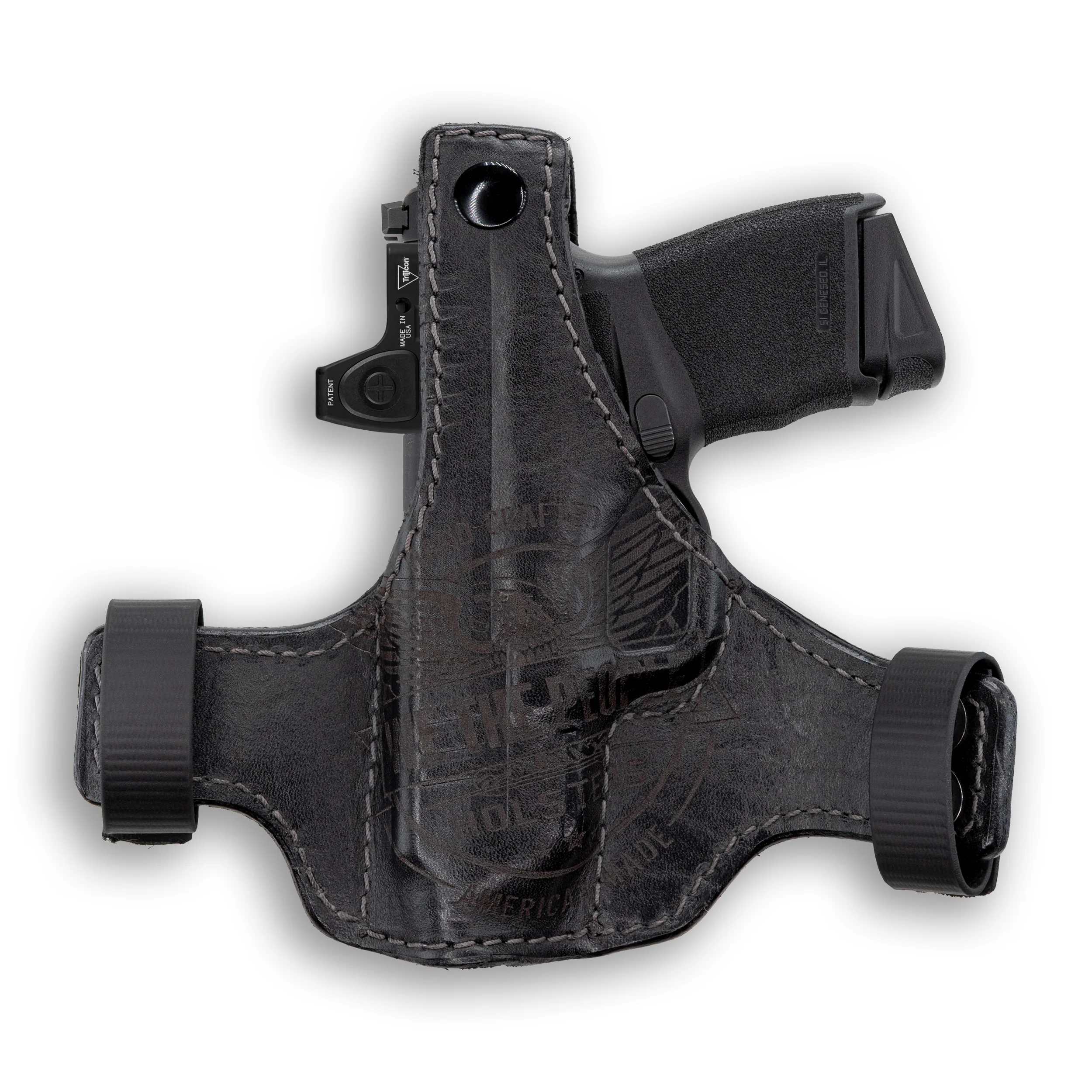 Springfield Hellcat Independence Thumb Break Leather OWB Holster - Image 4