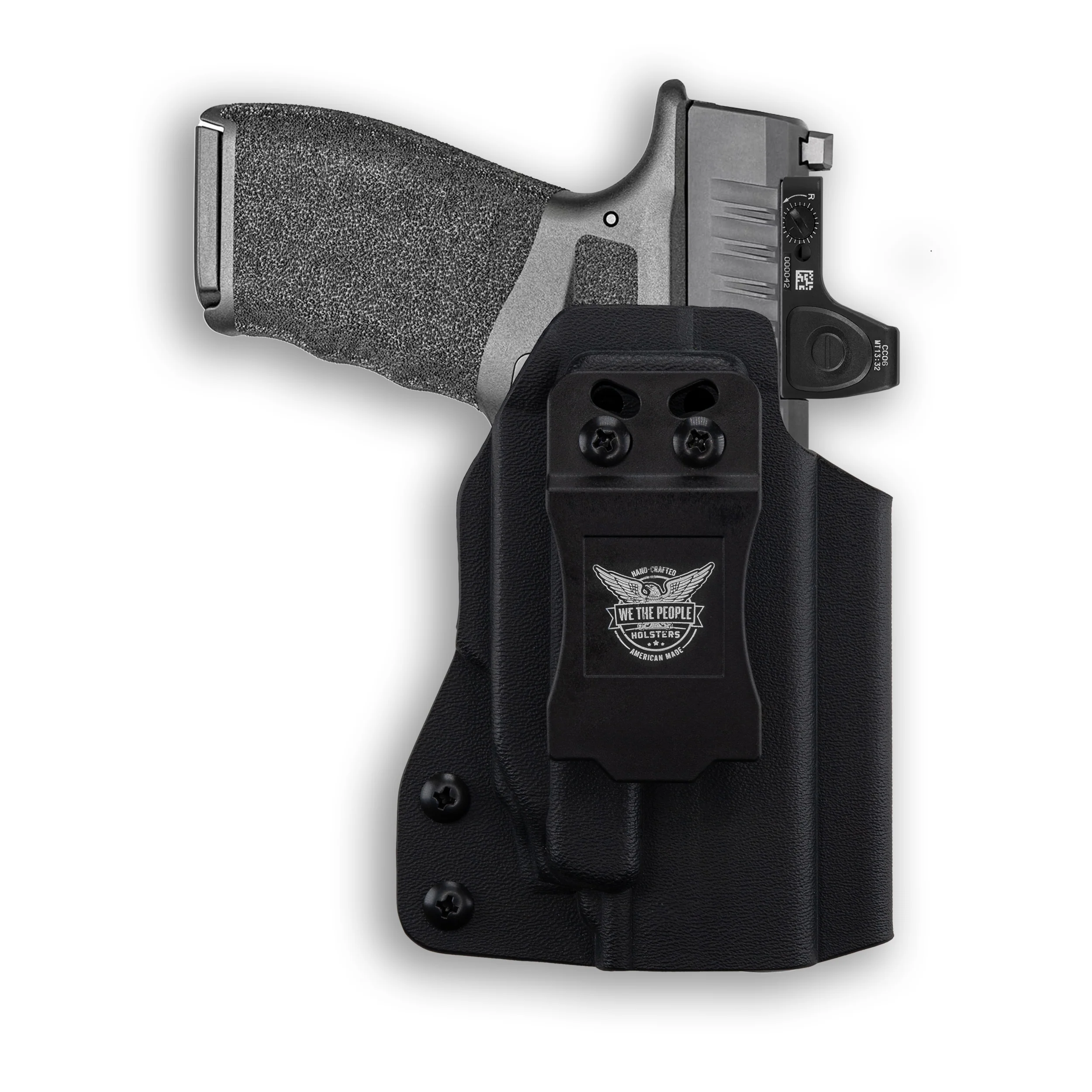 Springfield Hellcat Pro with Crimson Trace CMR-201 Rail Master Universal Laser Red Dot Optic Cut IWB Holster