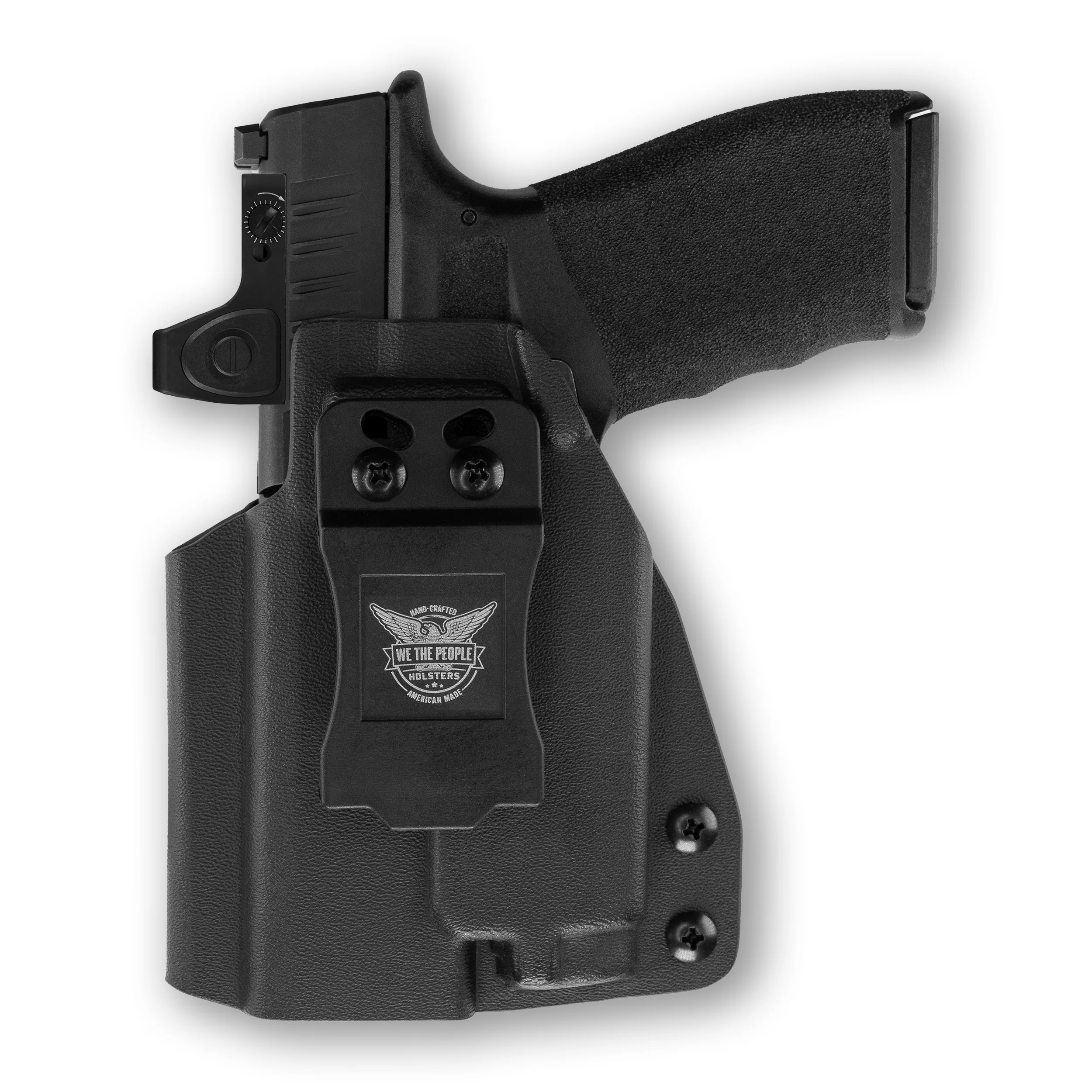 Springfield Hellcat Pro with Olight Baldr RL Mini Light Red Dot Optic Cut IWB Holster - Image 3