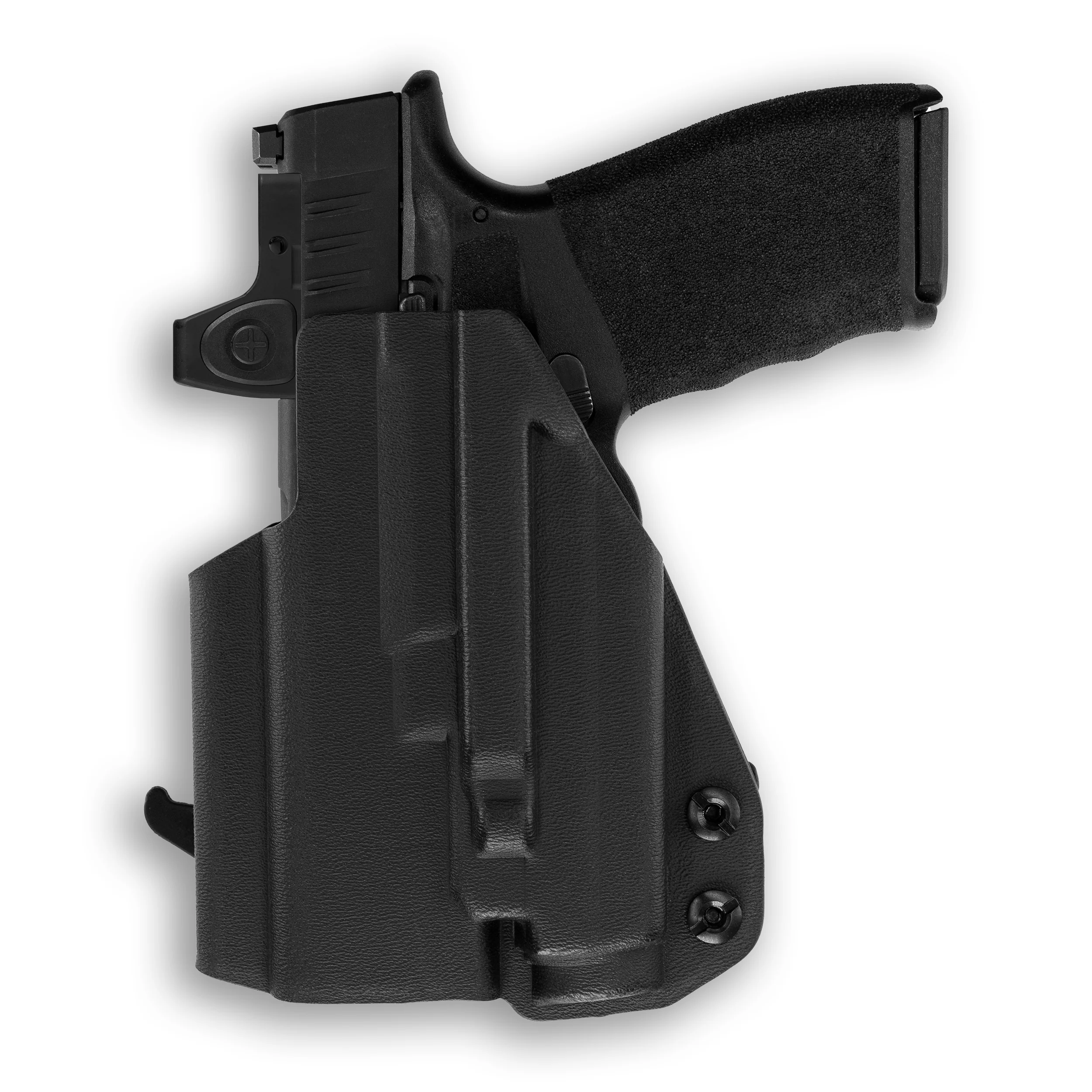 Springfield Hellcat Pro with Olight Baldr S Light Red Dot Optic Cut OWB Holster - Image 3