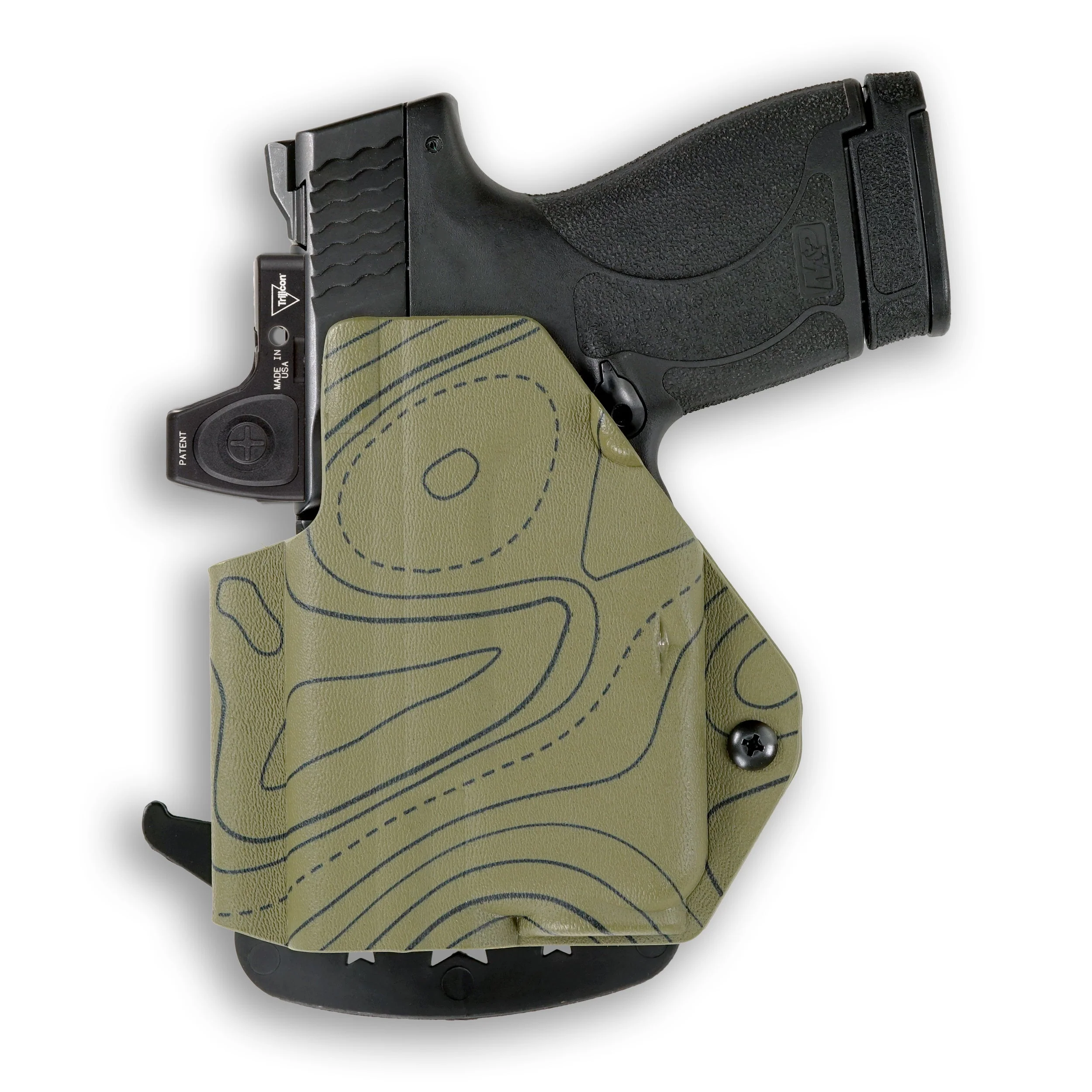 Springfield Hellcat with Streamlight TLR-6 Light/Laser Red Dot Optic Cut OWB Holster - Image 110