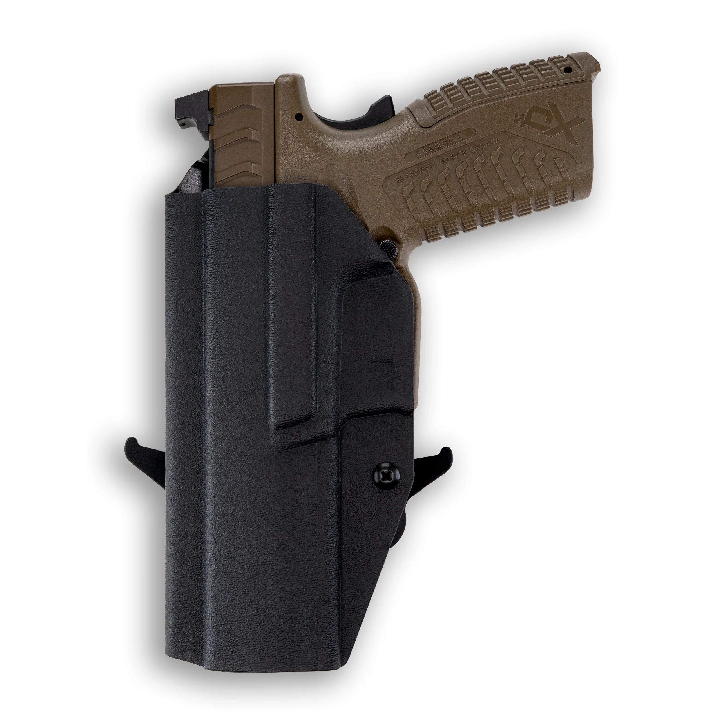 Springfield XD-M 4.5" Full Size 9MM/.40SW with Threaded Barrel Red Dot Optic Cut OWB Holster - Image 3