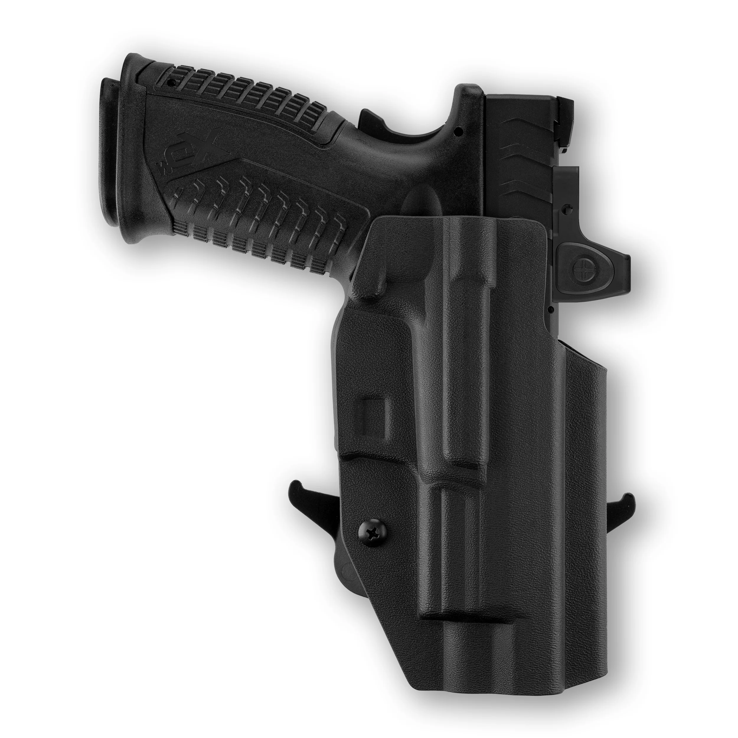 Springfield XD-M Elite 10MM 4.5" with Threaded Barrel Red Dot Optic Cut OWB Holster