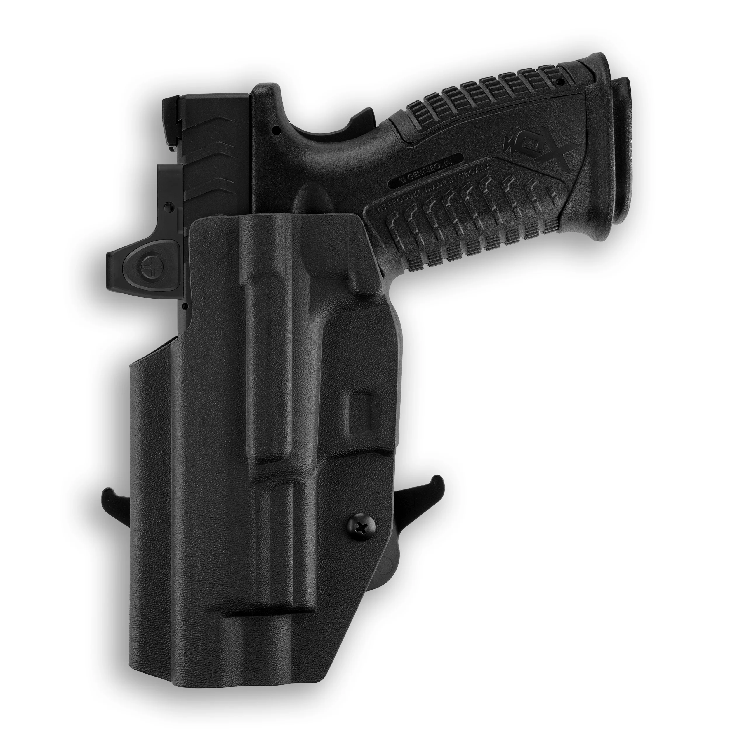 Springfield XD-M Elite 10MM 4.5" with Threaded Barrel Red Dot Optic Cut OWB Holster - Image 3