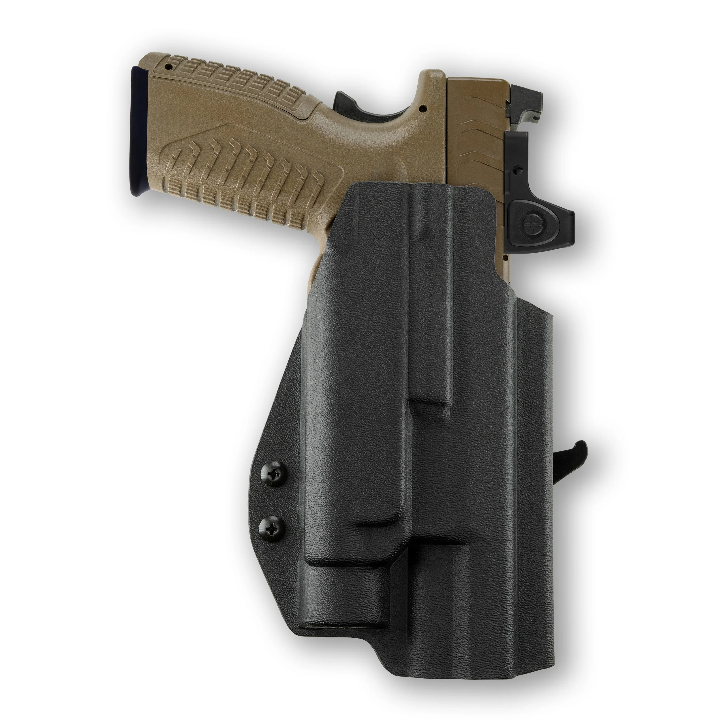 Springfield XD-M Elite 4.5" Full Size with Threaded Barrel and Streamlight TLR-1/1S/HL Light Red Dot Optic Cut OWB Holster