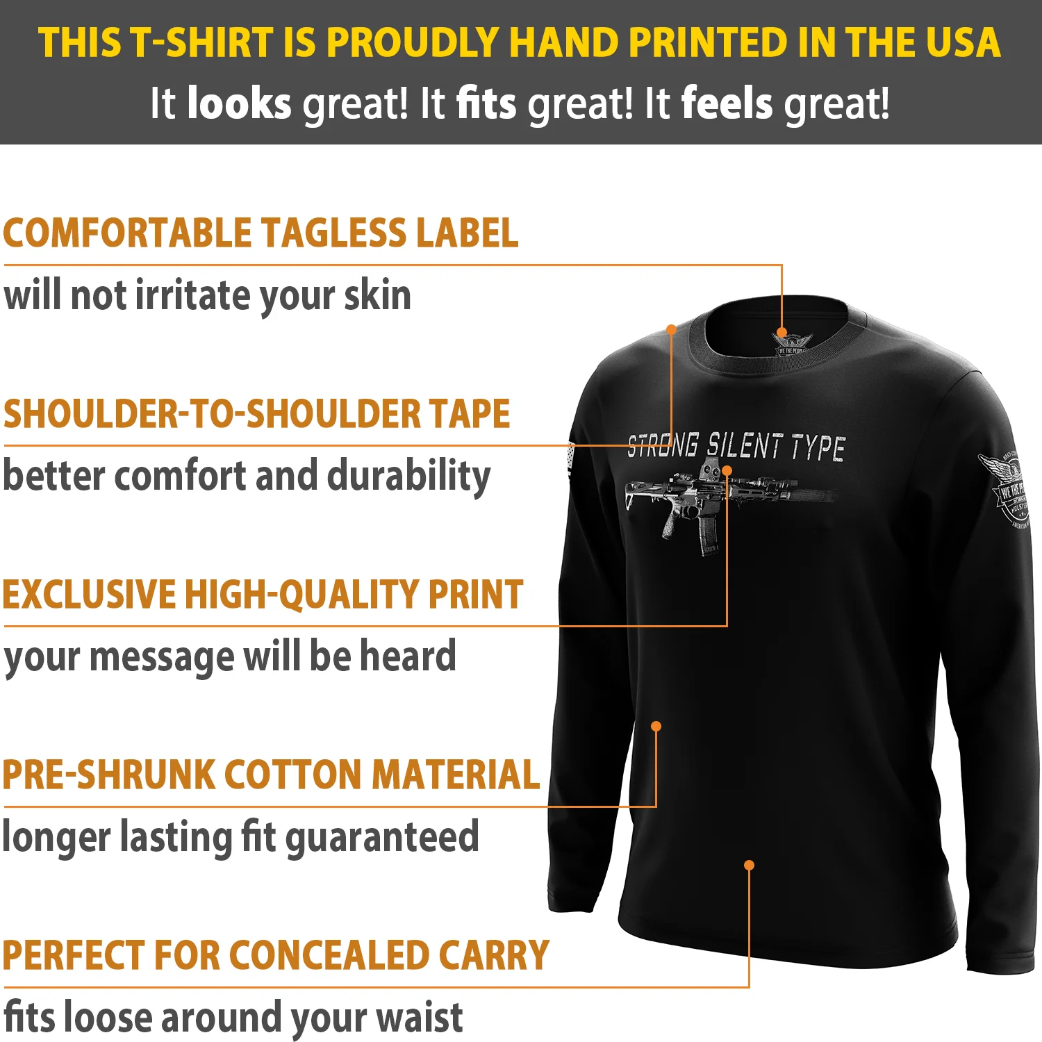 Strong Silent Type Long Sleeve Shirt - Image 6