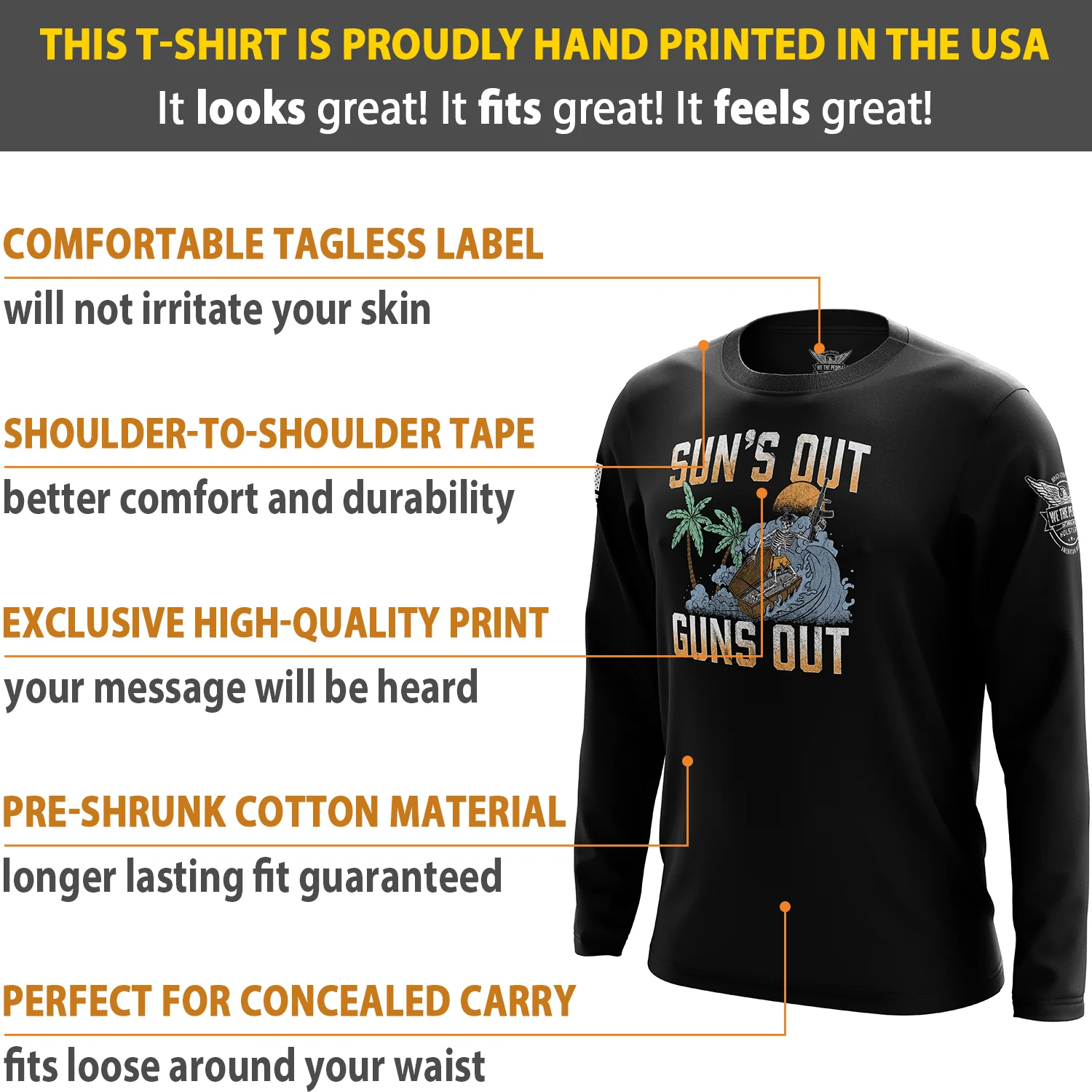 Sun's Out, Guns Out Long Sleeve Shirt - Image 6