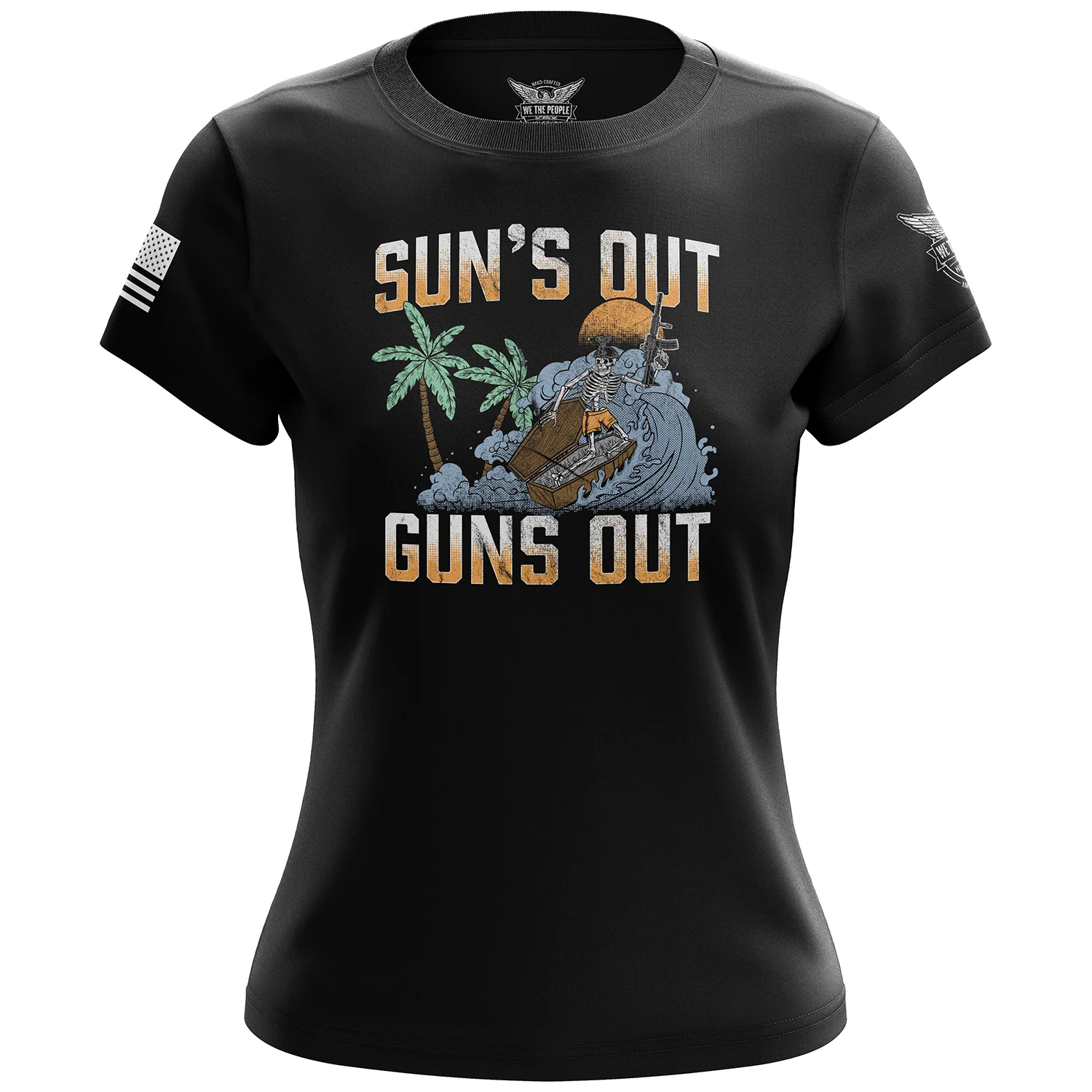 Sun's Out, Guns Out Women's Short Sleeve Shirt