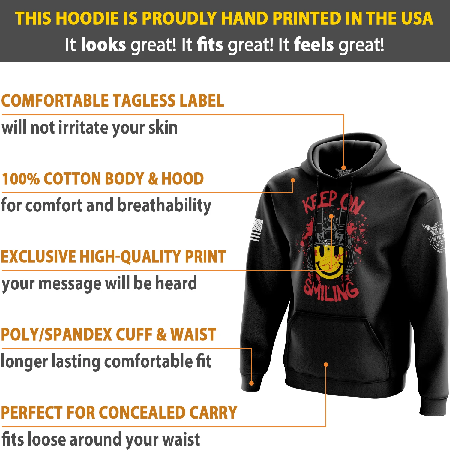 Tactical Smiley Face Hoodie - Image 5