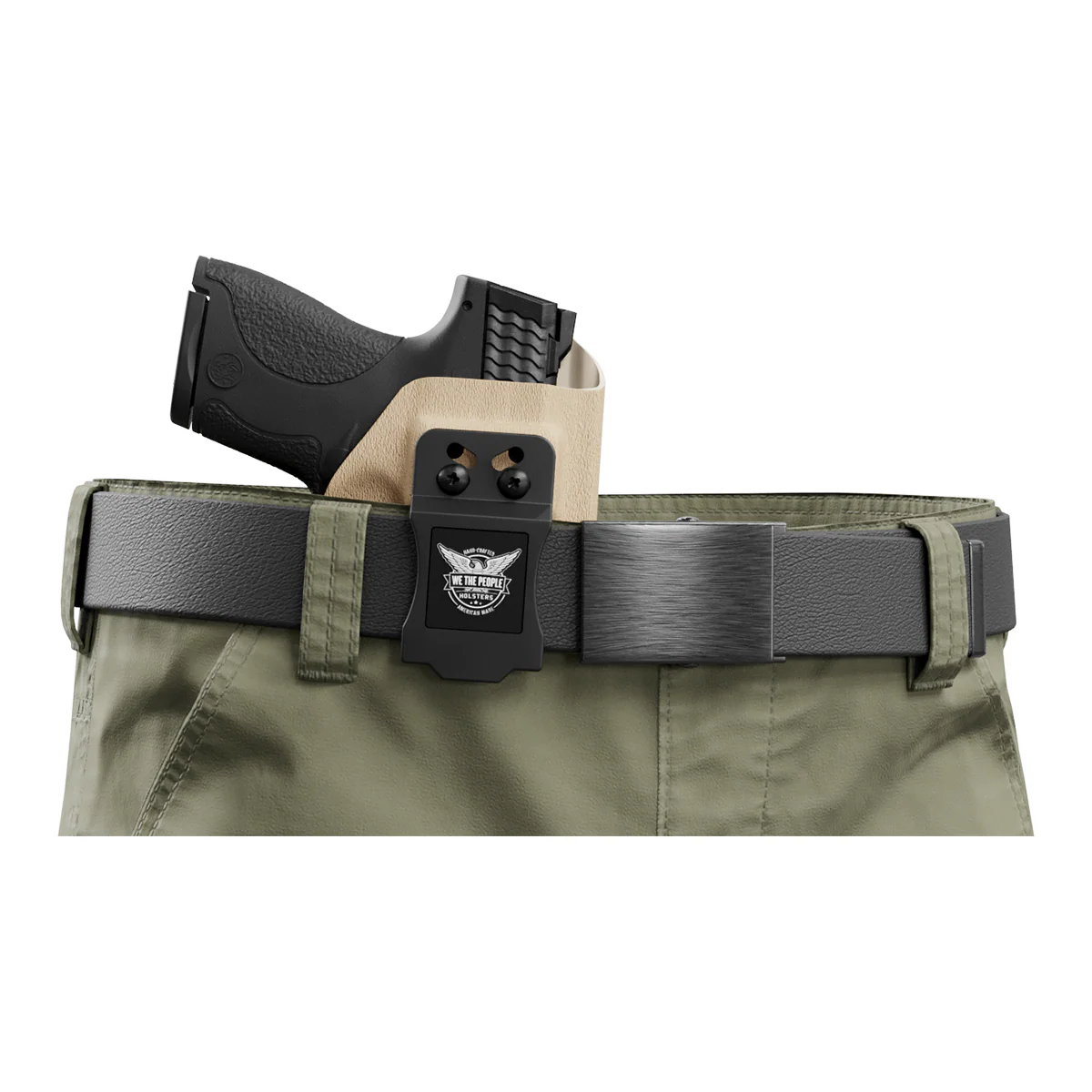 Tan Custom Printed Holster - IWB Kydex Holster - Image 5