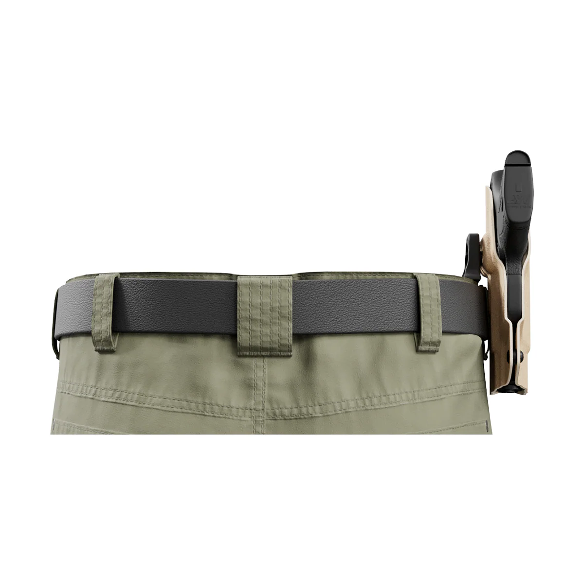 Tan Custom Printed Holster - OWB Kydex Holster - Image 8