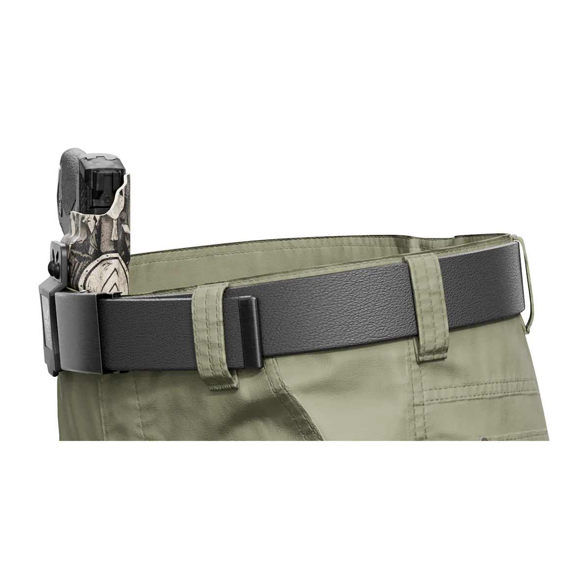 Tan Spartan Camo Custom Printed Holster - IWB Kydex Holster - Image 8