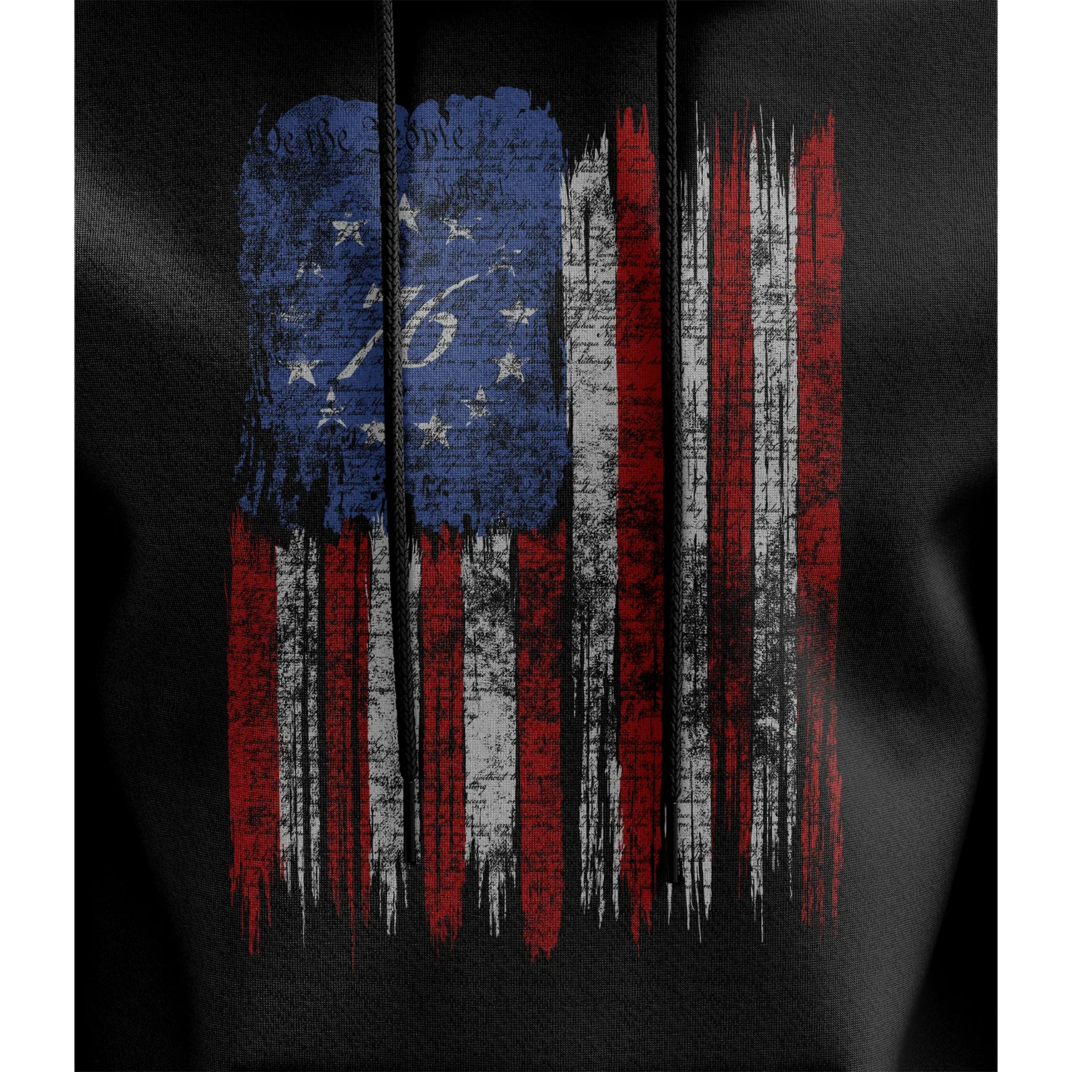 Tattered '76 Flag Hoodie - Image 3