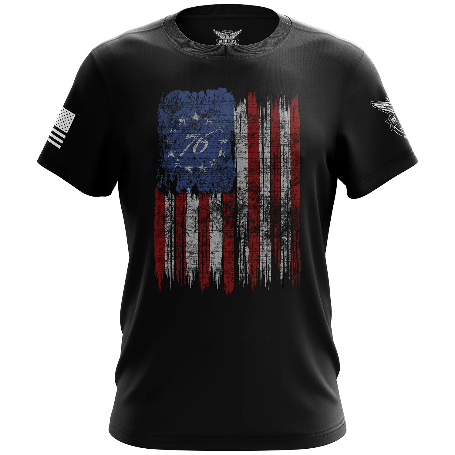 Tattered '76 Flag Short Sleeve Shirt