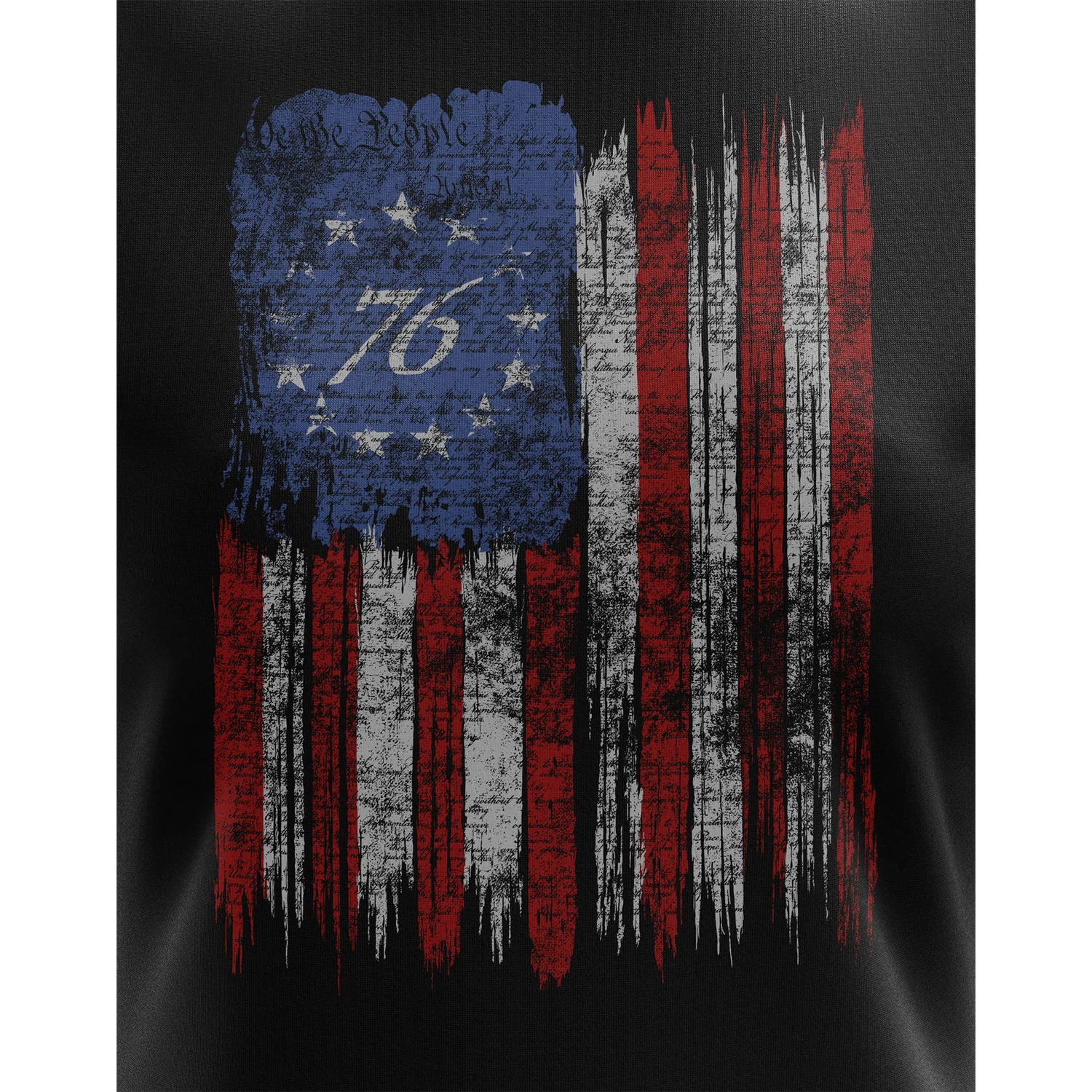 Tattered '76 Flag Women's Short Sleeve Shirt - Image 3