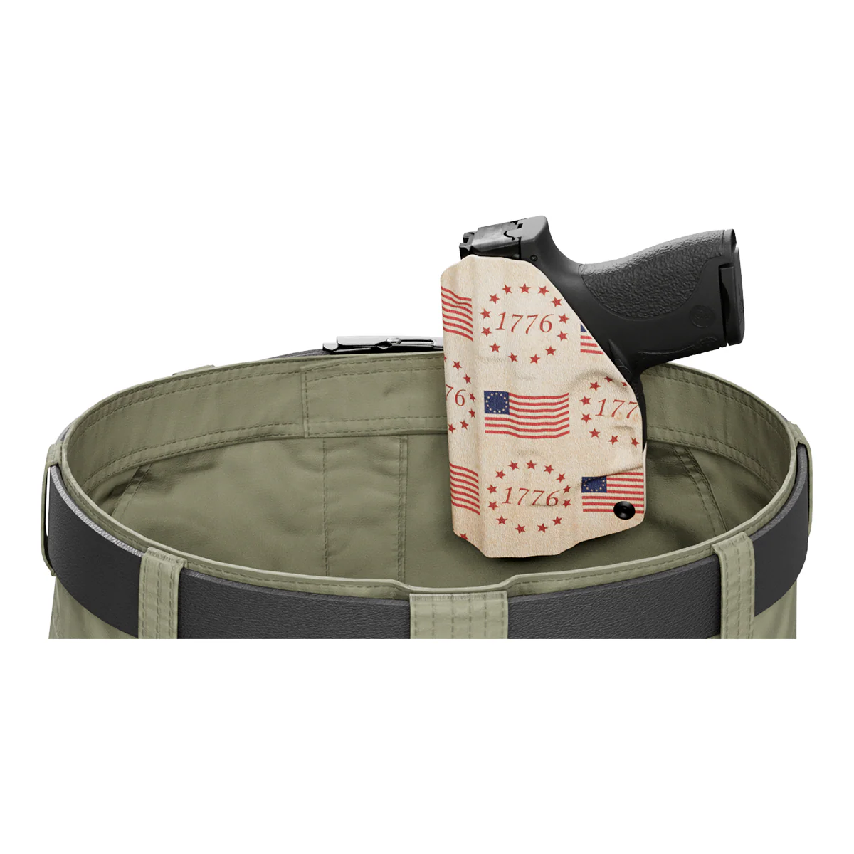 The Betsy Ross Flag Tribute to Independence Day 1776 Custom Printed Holster - IWB Kydex Holster - Image 7