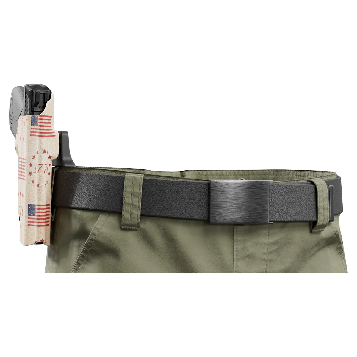 The Betsy Ross Flag Tribute to Independence Day 1776 Custom Printed Holster - OWB Kydex Holster - Image 5