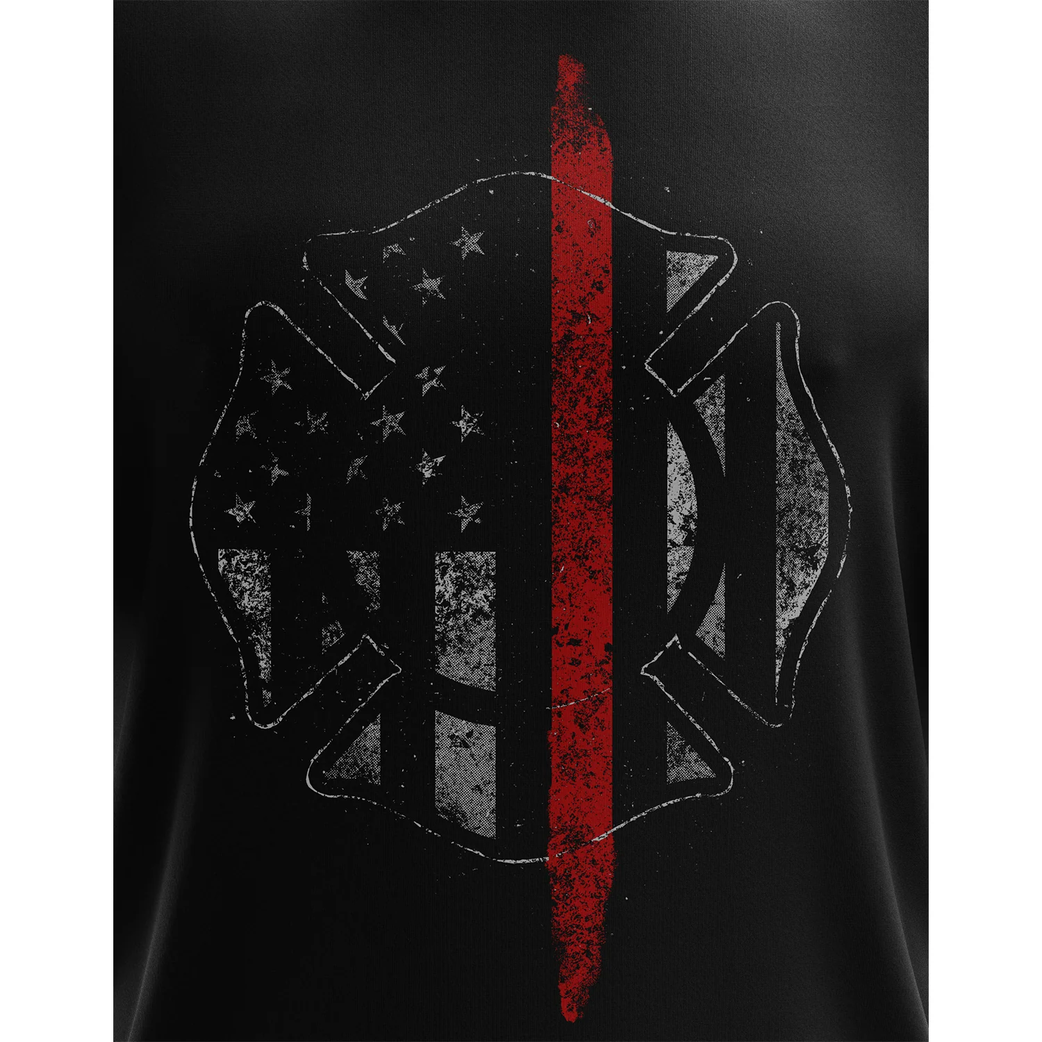 Thin Red Line Flag Short Sleeve Shirt - Image 3