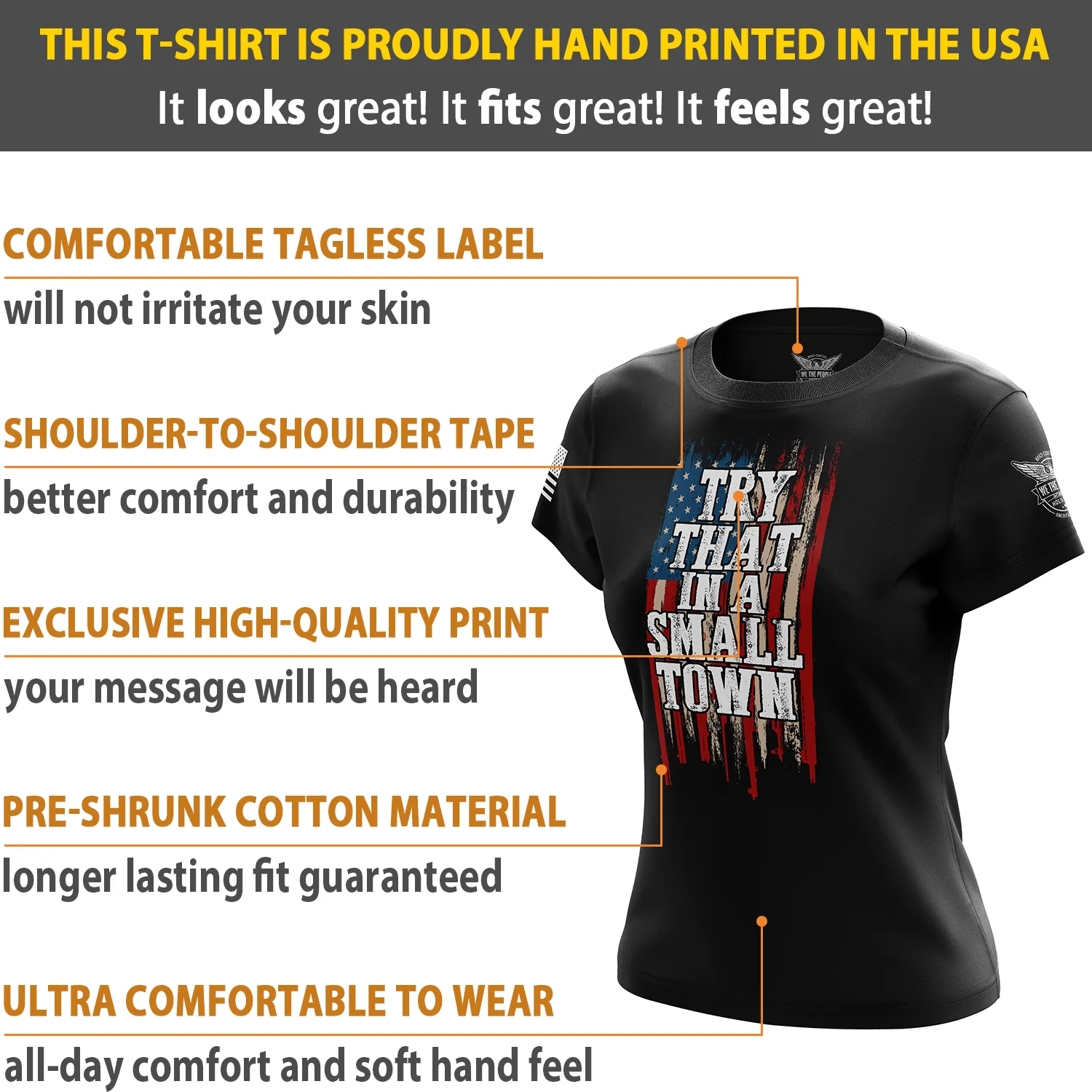 Try That in a Small Town Women's Short Sleeve Shirt - Image 6