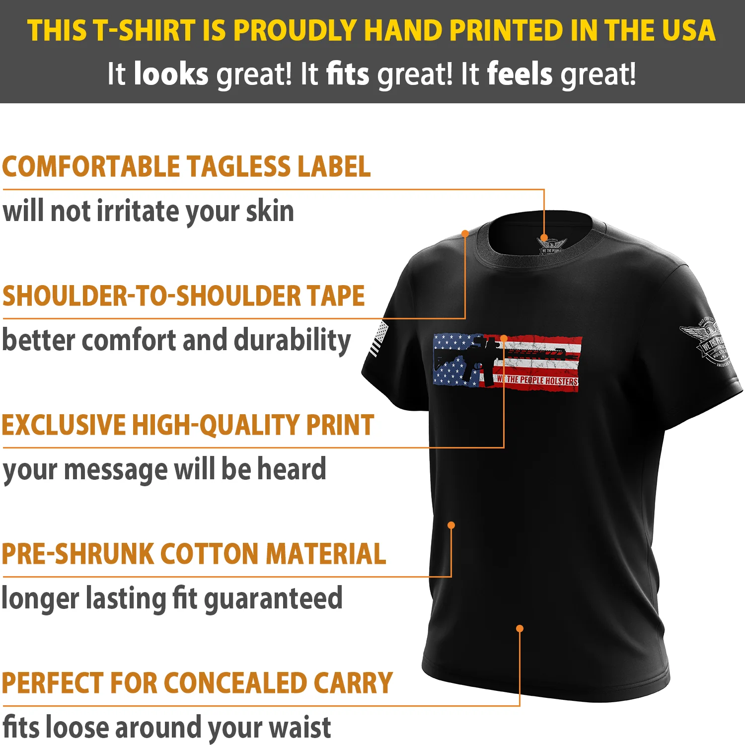 US Flag AR Short Sleeve Shirt - Image 6