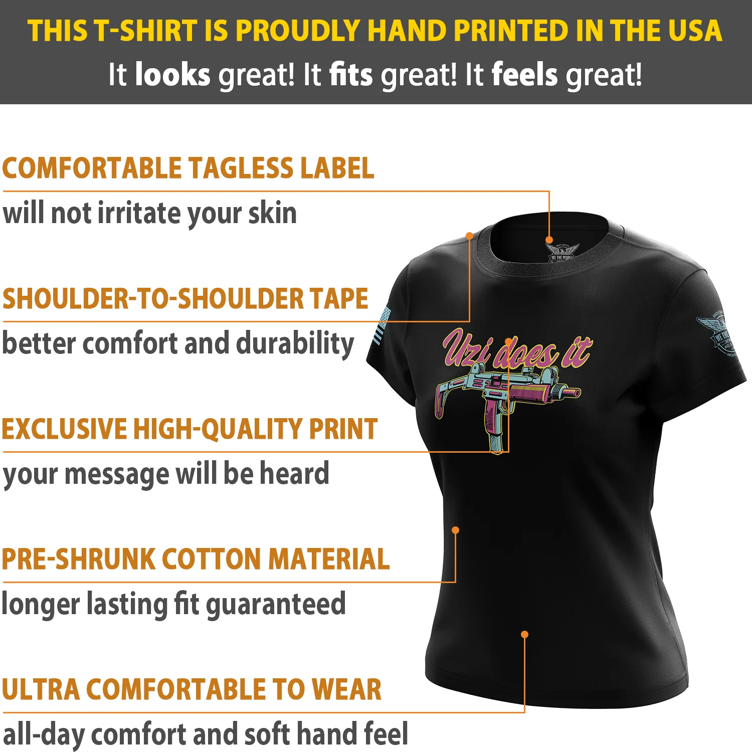 Uzi Does It Women's Short Sleeve Shirt - Image 6