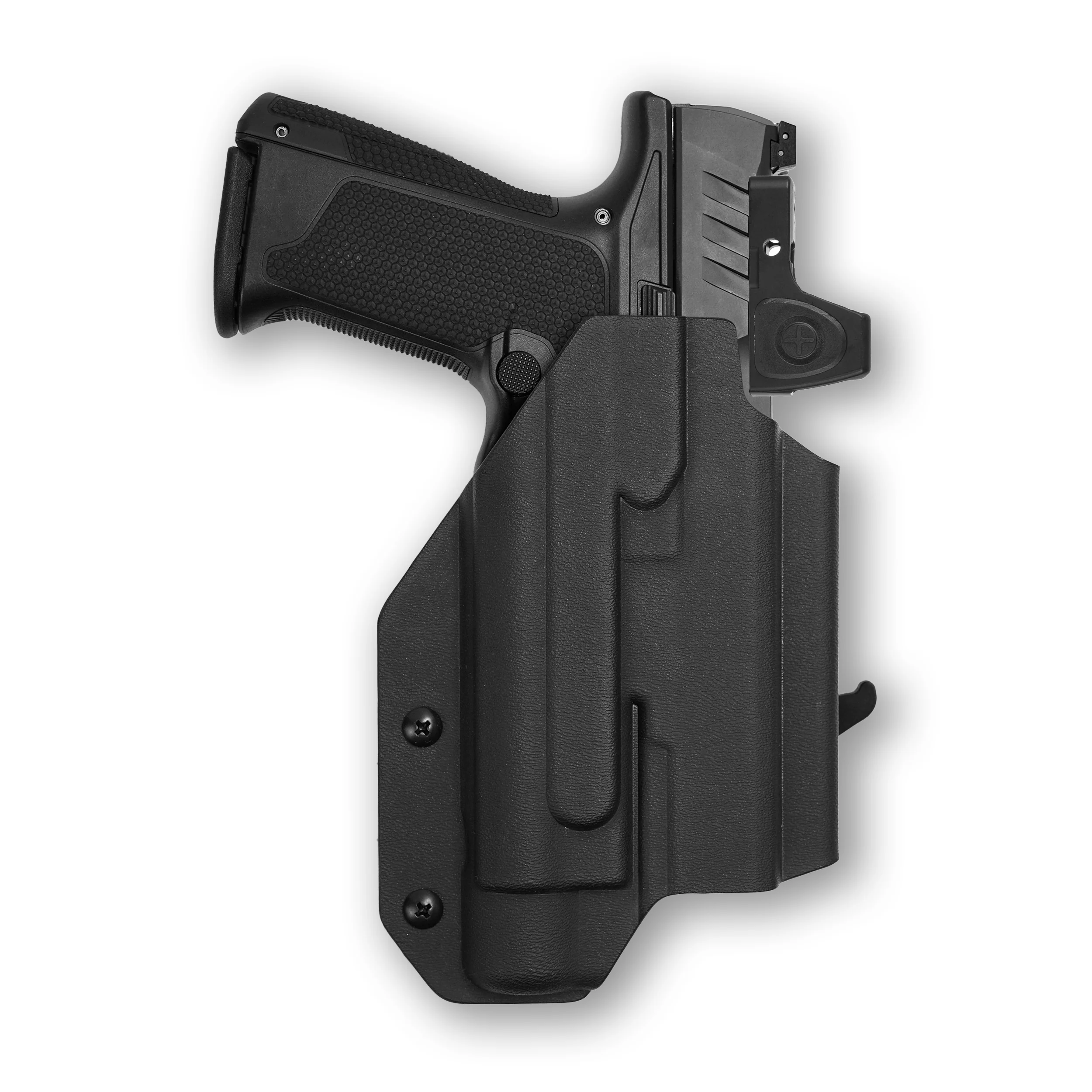 Walther PDP Compact 4" with Streamlight TLR-1/1S/HL Light Red Dot Optic Cut OWB Holster