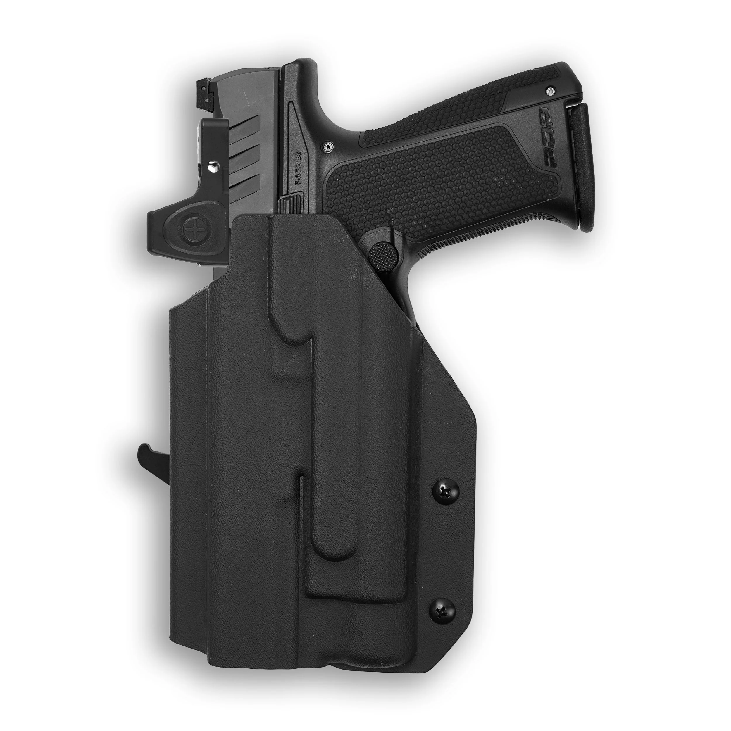 Walther PDP Standard Compact 5" with Streamlight TLR-1/1S/HL Light Red Dot Optic Cut OWB Holster - Image 3