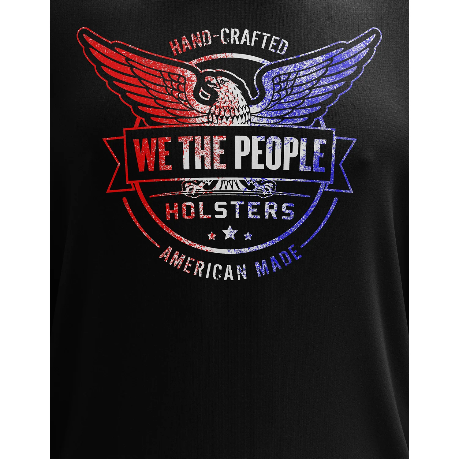 We The People Holsters Distressed Flag Logo Long Sleeve Shirt - Image 3
