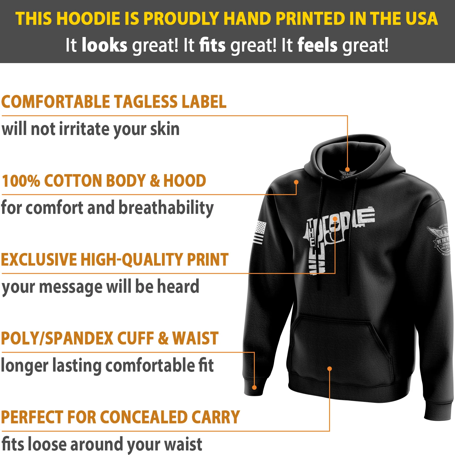 We The People Pistol Hoodie - Image 5