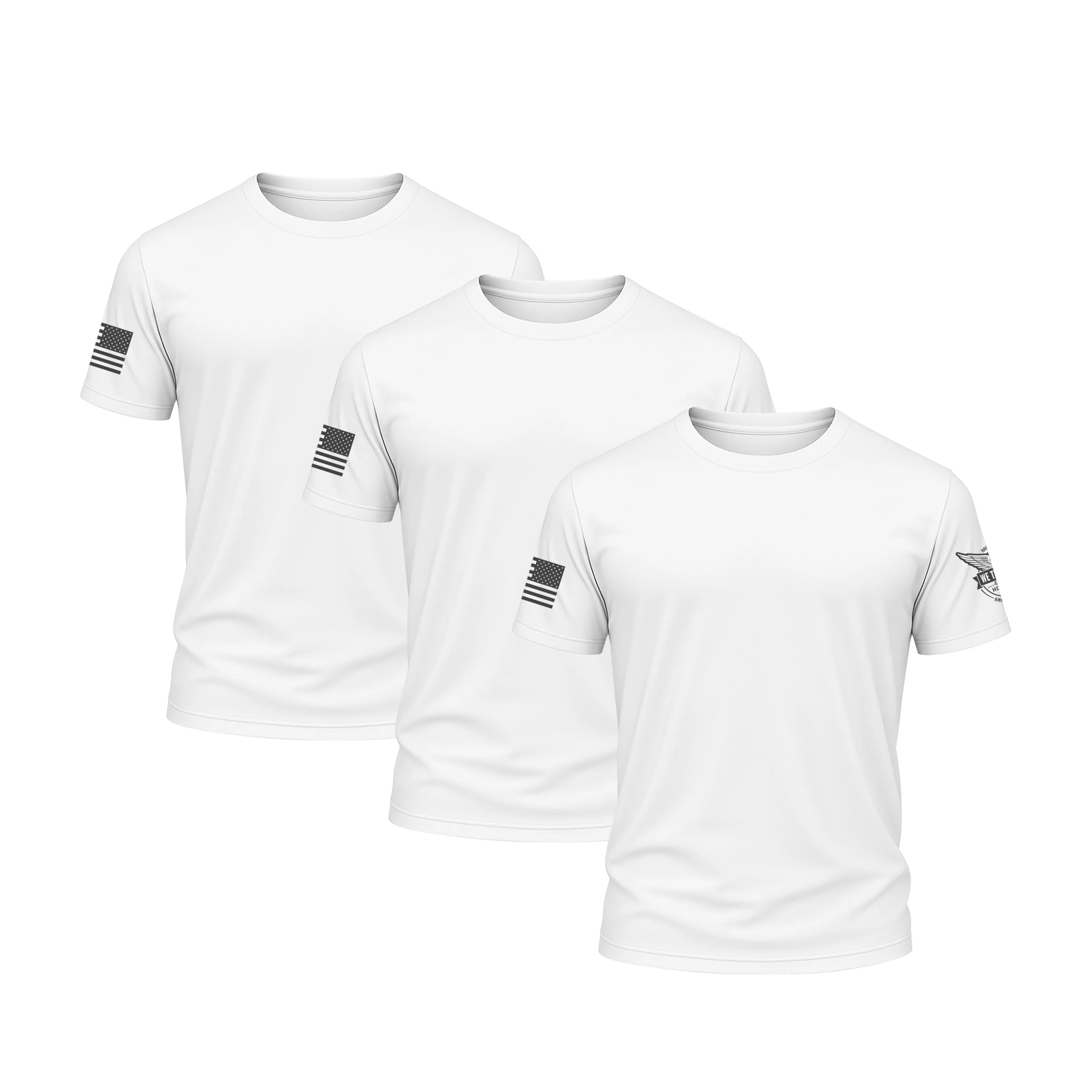 White Performance Shirt Bundle (3 Pack)
